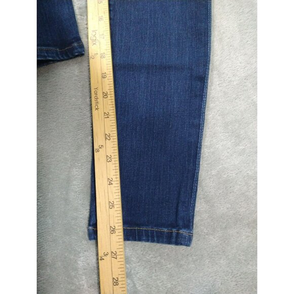 7 For All Mankind Jeans Womens 26 Blue Denim The Skinny Ankle Stretch Dark Wash - Picture 5 of 9